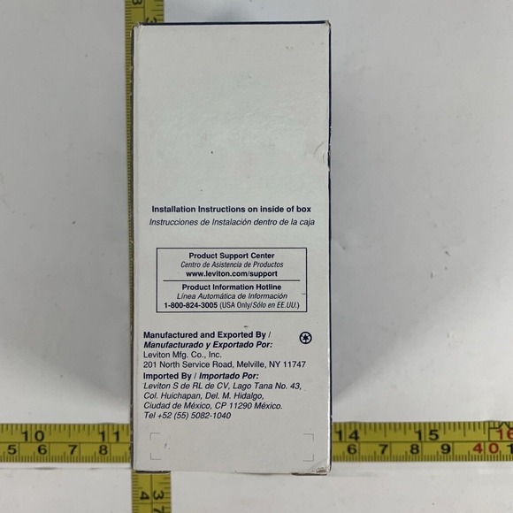 Leviton 5226-W SIDE WIRE SINGLE POLE COMBO SWITCH & Pilot Light 15A 120VAC - Picture 3 of 15